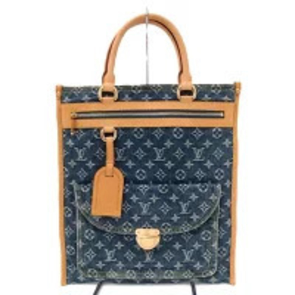 LOUIS VUITTON Flat Shopper Monogram Denim